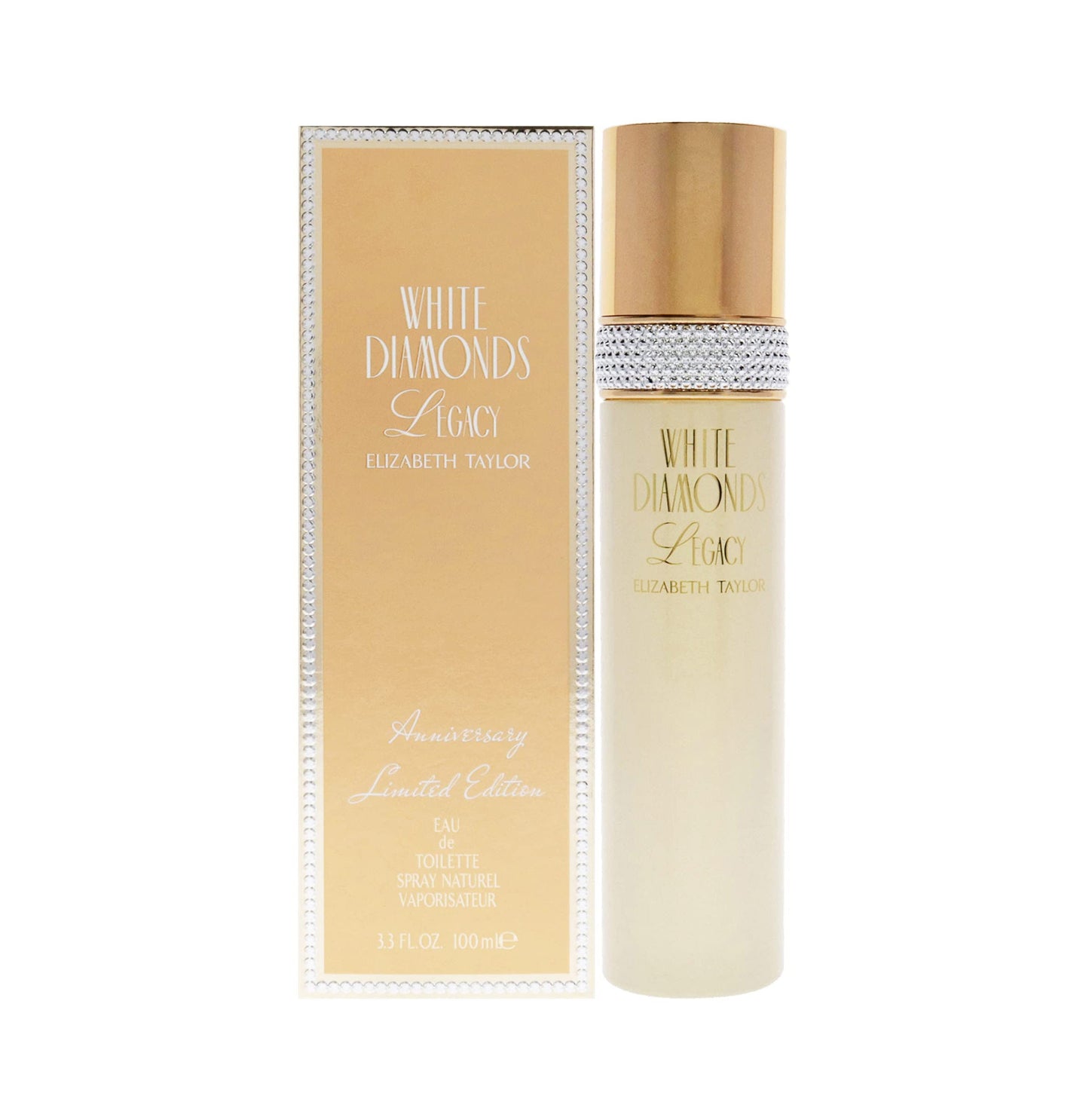 Elizabeth Taylor Ladies White Diamond Legacy EDT 3.3 oz For Women