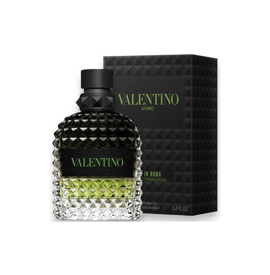 Valentino Uomo Born in Roma Green Stravaganza EDT Spray 3.4 oz For Men