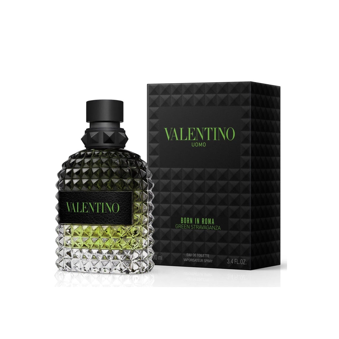 Valentino Uomo Born in Roma Green Stravaganza EDT Spray 3.4 oz For Men